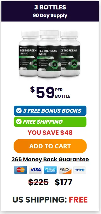 testogreens max 3 bottles price